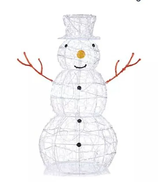 FESTIVE OUTDOOR AND INDOOR PRE-LIT LED LARGE DECORATION WITH TIMER SNOWMAN