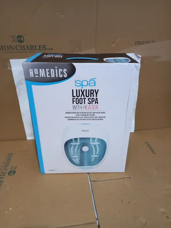 BOXED HOMEDICS SPA LUXURY FOOT SPA WITH HEATER FS-250-EU