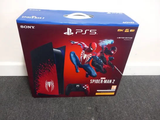 BOXED SONY PLAYSTATION 5 CFI-1216A LIMITED EDITION MARVEL SPIDER-MAN 2 GAMES CONSOLE