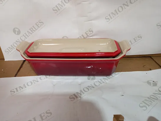 LE CREUSET TERRINE DISH WITH PRESS 