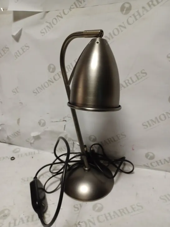 SILVER DESK LAMP WITH TOUCH DIMMER - MODEL UNSPECIFIED