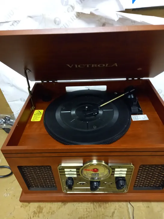 VICTROLA CLASSIC 6-IN-1 BLUETOOTH TURNTABLE MUSIC CENTRE 