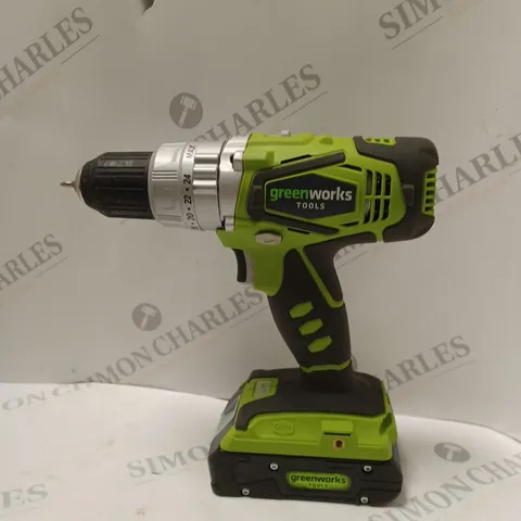 BOXED GREEN WORKS HAMMER DRILL