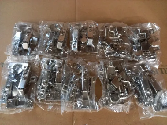 LOT OF 10 PACKS OF CUPBOARD DOOR HINGES 