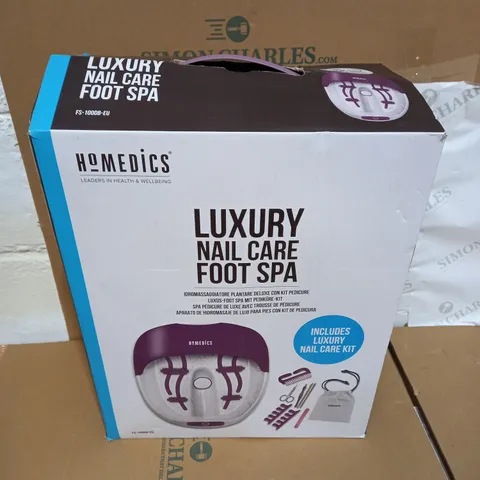  BOXED HOMEDICS LUXURY NAIL CARE FOOT SPA