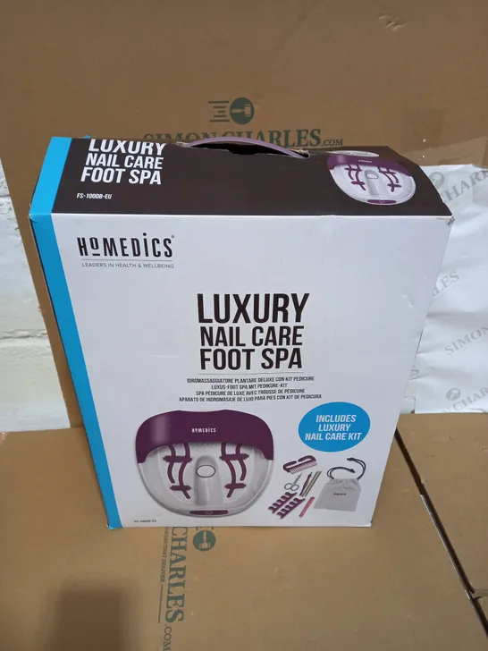  BOXED HOMEDICS LUXURY NAIL CARE FOOT SPA