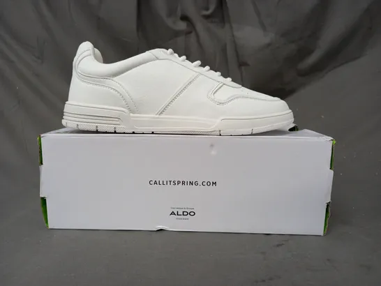 BOXED PAIR OF CALL IT SPRING SHOES IN WHITE UK SIZE 7