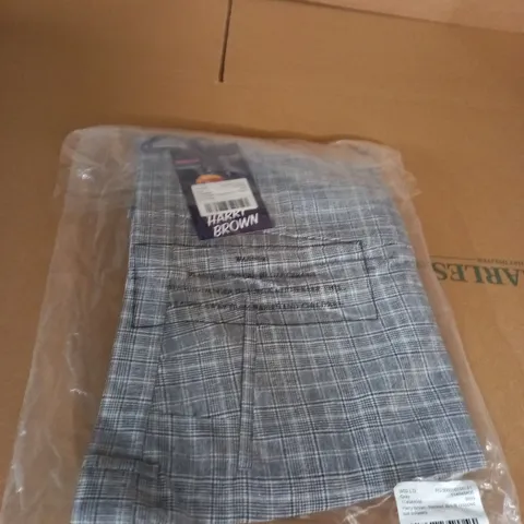 HARRY BROWN CHECKED SLIM FIT CROPPED SUIT TROUSERS SIZE UNSPECIFIED