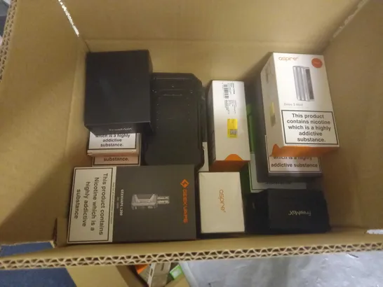 APPROXIMATELY 20 BOXED E-CIGARETTES TO INCLUDE UWELL, VAPORESSO, ASPIRE ETC