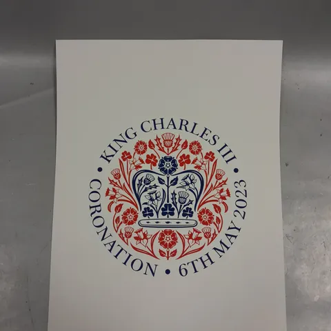 SIGNED LIMITED EDITION KING CHARLES CORONATION PRINT 