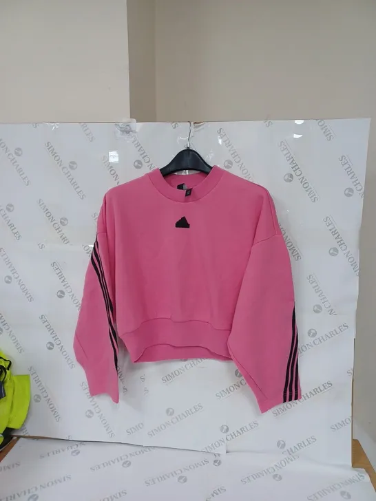 WOMENS MEDIUM ADIDAS JUMPER  PINK