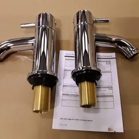 BOXED S9 PILLAR BATH TAP PAIR