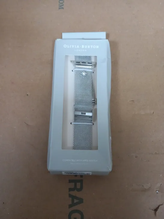 OLIVIA BURTON MESH APPLE STRAP WITH SILVER CLASP 