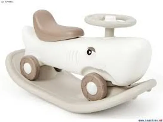 BOXED COSTWAY KIDS WHITE 3 IN 1 CONVERTIBLE ROCKING HORSE