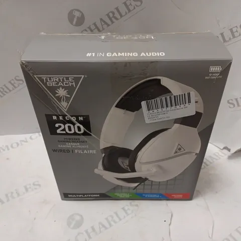 BOXED TURTLE BEACH RECON 200 WIRED HEADSET IN WHITE