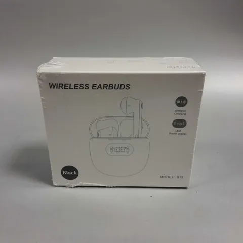 BOXED SEALED S13 WIRELESS EARBUDS IN BLACK 