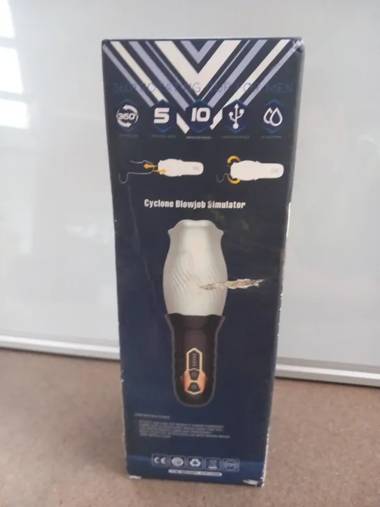 BOXED 360 DEGREES ROTATING CUP FOR MEN CYCLONE BLOWJOB SIMULATOR