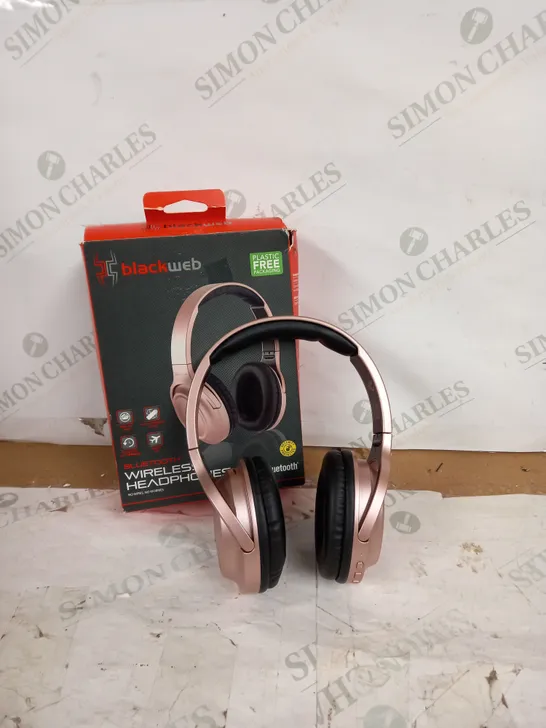 BLACKWEB BLUETOOTH WIRELESS HEADPHONES - PINK