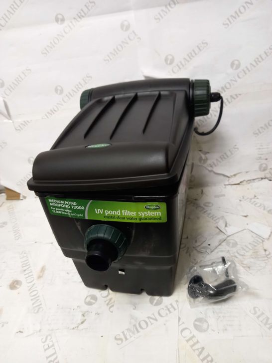 BLAGDON 9W MINI-POND BOX FILTER 12000 LITRE MODEL WITH UV CLARIFIER LIGHT, FOR PONDS UP-TO 12,000 LITRES