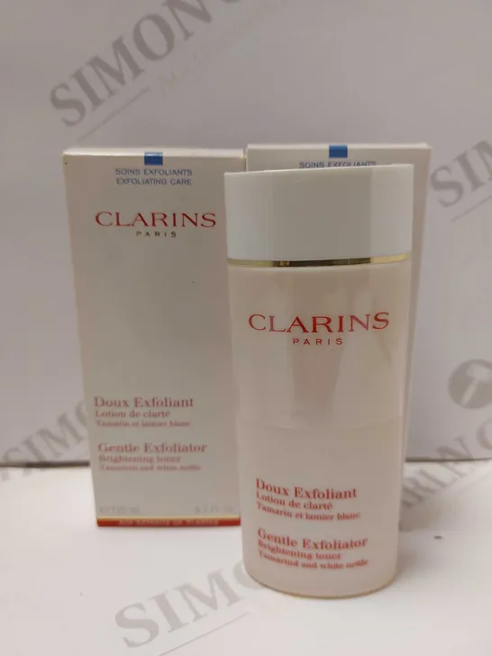 LOT OF 2 CLARINS PARIS GENTLE EXFOLIATOR BRIGHTENING TONER 