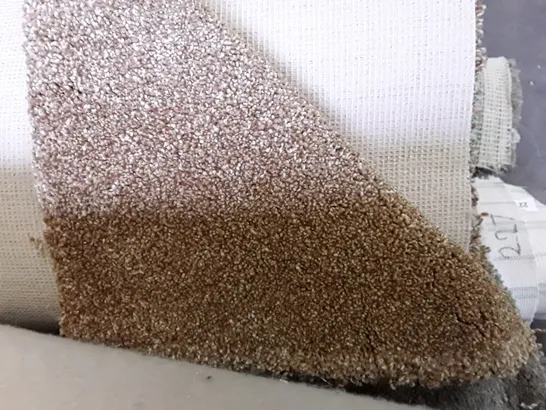 ROLL OF QUALITY BROWN CARPET APPROXIMATELY 4M × 1.4M