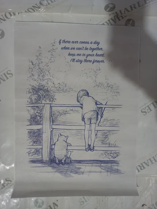 WINNIE THE POOH IF THERE EVER COMES A DAY SKETCH ART PRINT