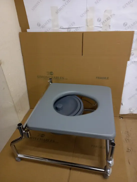 NRS HEALTHCARE WHEELED COMMODE 