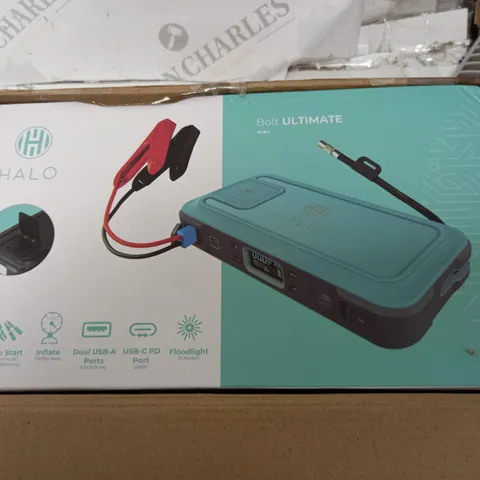 BOXED HALO BOLT ULTIMATE MAINS JUMP STARTER - MINT