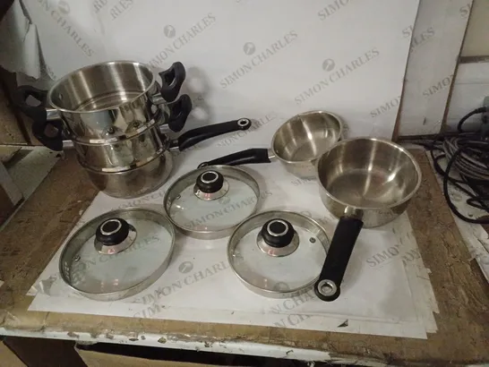 MORPHY RICHARDS 8 PIECE PAN SET