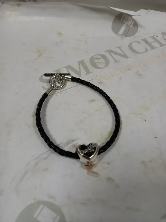 PANDORA DAUGHTER CHARM WITH ROPE EFFECT BRACELET 