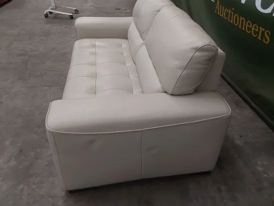 QUALITY DESIGNER ITALIAN MADE ARENA 3 SEATER LEATHER UPHOLSTERED SOFA 