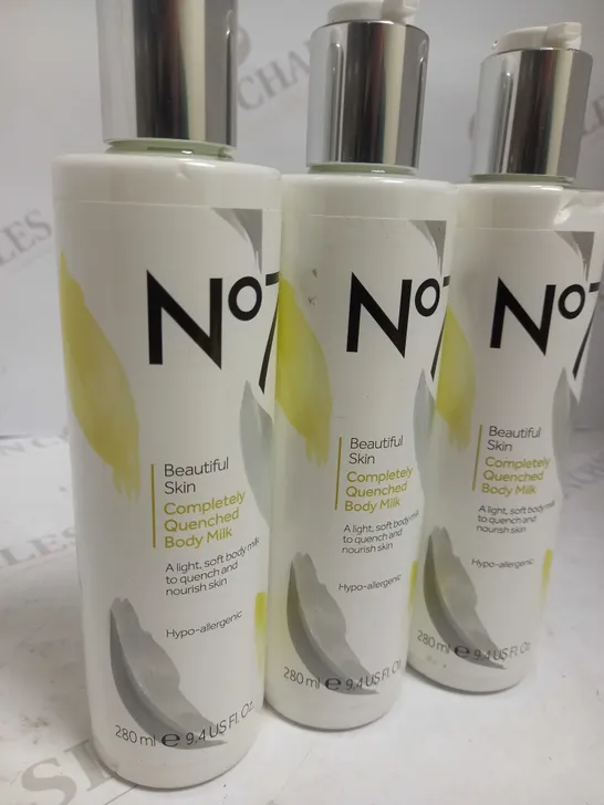 NO.7 BEAUTIFUL SKIN COMPLETELY DRENCHED BODY MILK 280ml x3