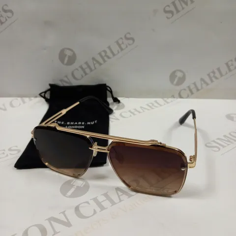 THE SHADE HUT GOLD EFFECT FRAME SUNGLASSES 