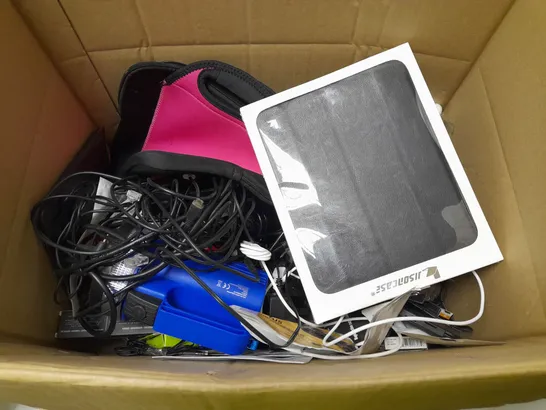 LOT OF APPROX 30 ASSORTED ITEMS TO INCLUDE - TORCH - I PAD CASE - BIKE PUMP ETC