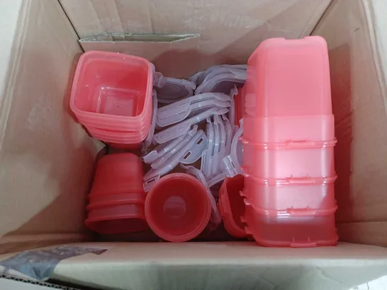 LOCK & LOCK STORAGE CONTAINERS APPROX 24 IN RED