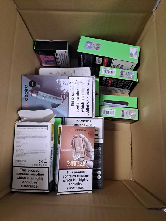 APPROXIMATELY 20 VAPES & E-CIGARETTES TO INCLUDE GEEKVAPE S100, VAPORESSO XROS 4, ASPIRE GOTEK X ETC