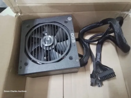 EVGA 500 BQ 500 WATT 80 PLUS BRONZE RATED SEMI MODULAR POWER SUPPLY