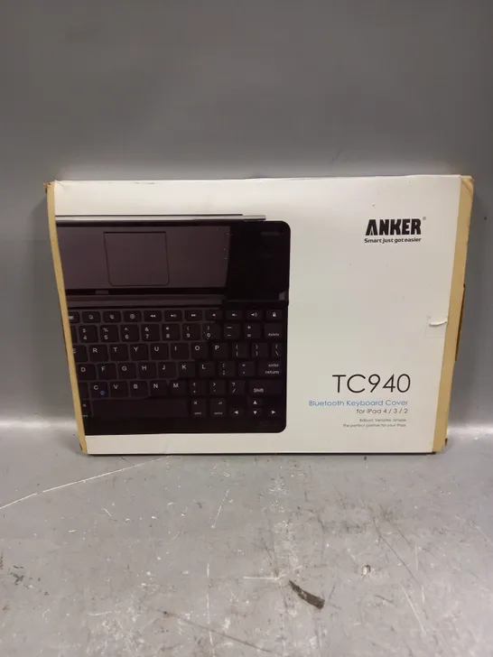 BOXED ANKER TC940 BLUETOOTH KEYBOARD COVER FOR IPAD 2/3/4