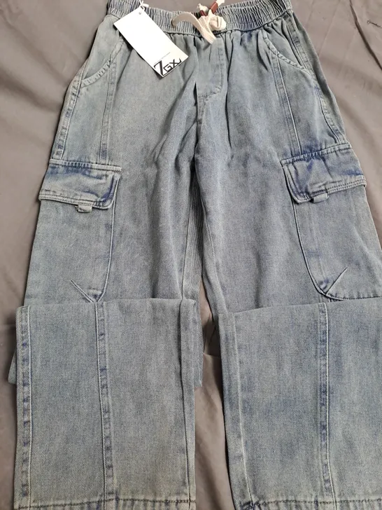 ZGX CARGO DENIM JEANS, BLUE - SIZE M