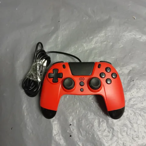 GIOTECH WIRED GAMING CONTROLLER FOR PS4 IN RED/BLACK