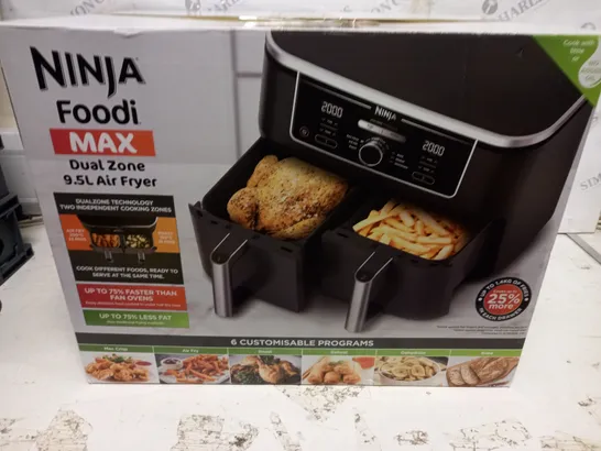 BOXED NINJA FOODI MAX DUAL ZONE AIR FRYER