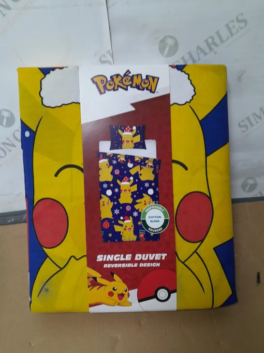 POKEMON OFFICIAL SINGLE DUVET COVER 