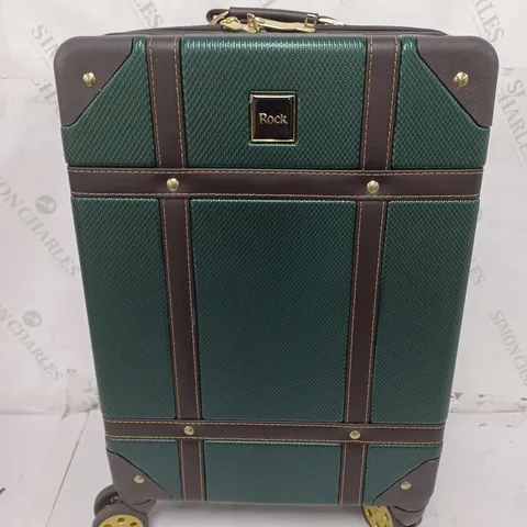 VINTAGE 8 WHEEL RETRO STYLE HARDSHELL SUITCASE