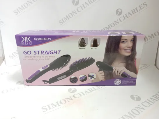 BOXED KLEVER KONCEPTS SO STRAIGHT ELECTRIC STRAIGHTENING BRUSH