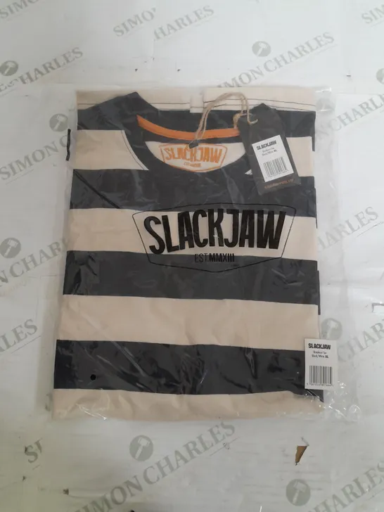 SEALED SLACKJAW BREAKOUT TEE IN BLACK & WHITE - XL