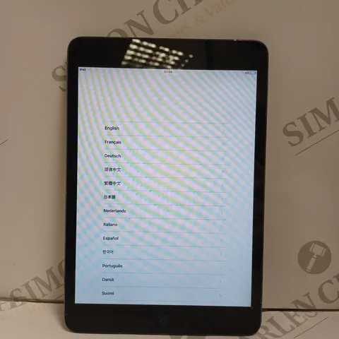 APPLE IPAD MINI MODEL A1432 BLACK