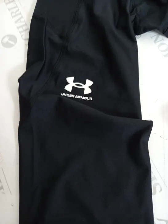 UNDER ARMOUR HEATGEAR ARMOUR LEGGINGS IN BLACK - LARGE