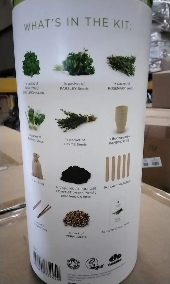 BOX OF APPROXIMATELY 24 BRAND NEW ZESTY HERB KIT