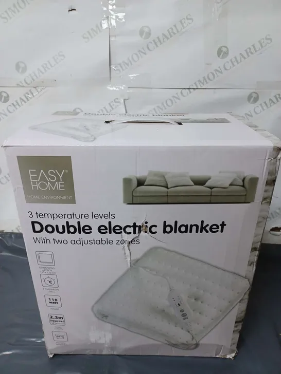 BOXED AND SEALED EASY HOME DOUBLE ELECTRIC BLANKET