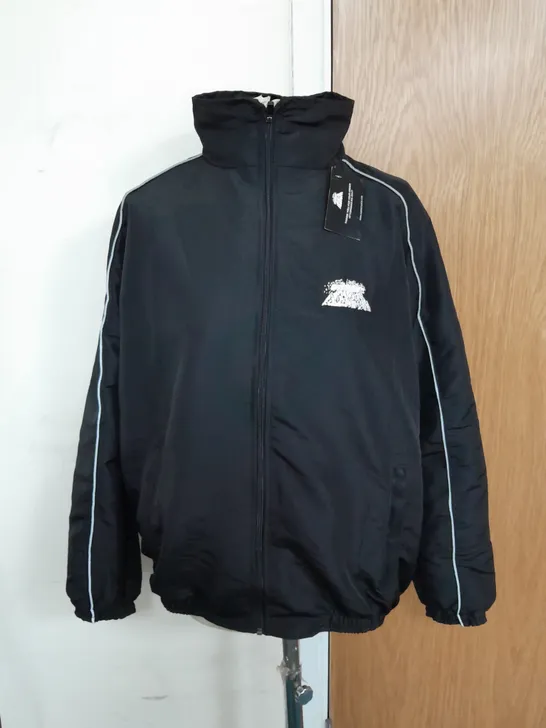 AIMER EMBROIDERED WINDBREAKER JACKET IN BLACK SIZE S RRP £98